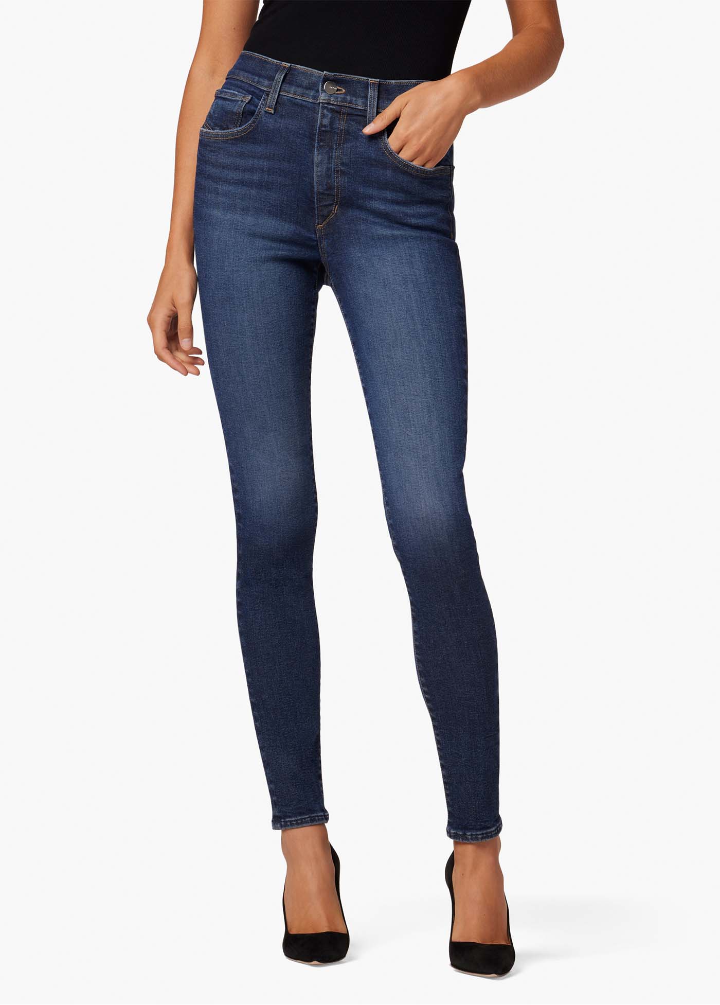 Women's Curvy High-Rise Medium Wash Super Skinny Jeans, Women's Bottoms