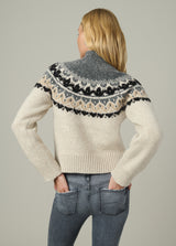 OATMEAL CHARCOAL FAIR ISLE