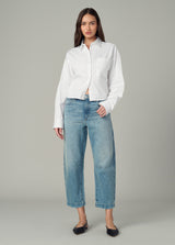 THE CROPPED BOYFRIEND BUTTON DOWN SHIRT