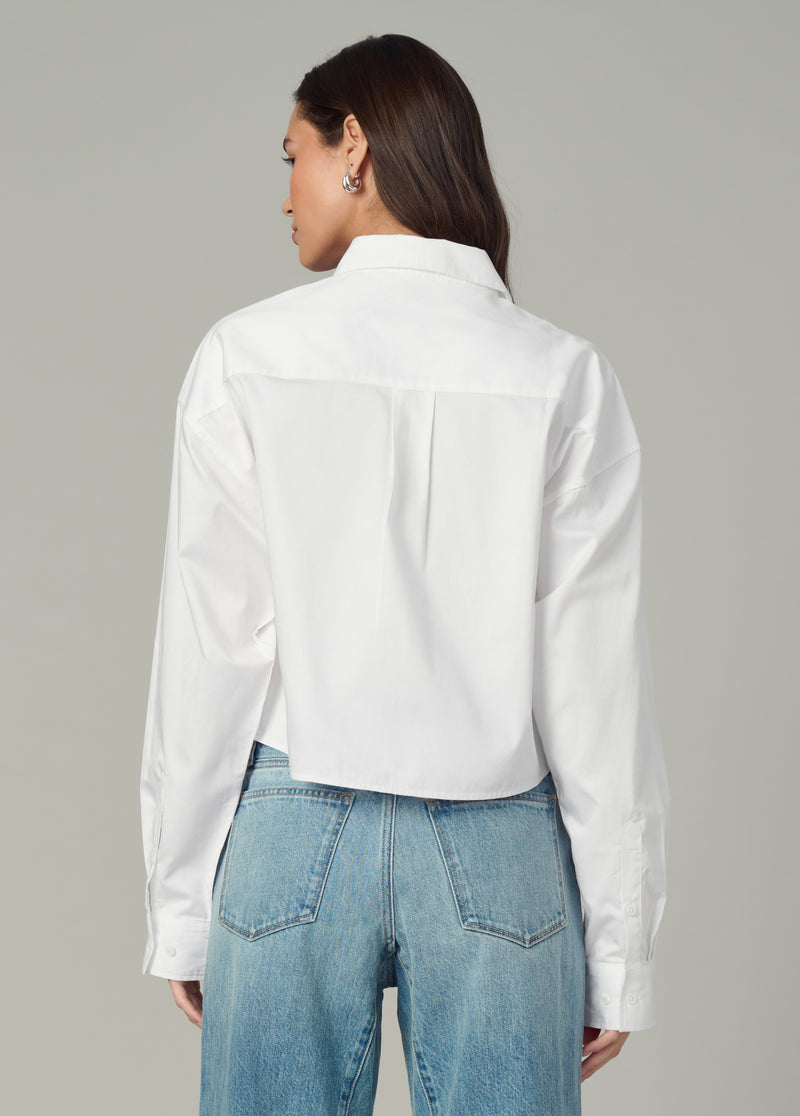 THE CROPPED BOYFRIEND BUTTON DOWN SHIRT