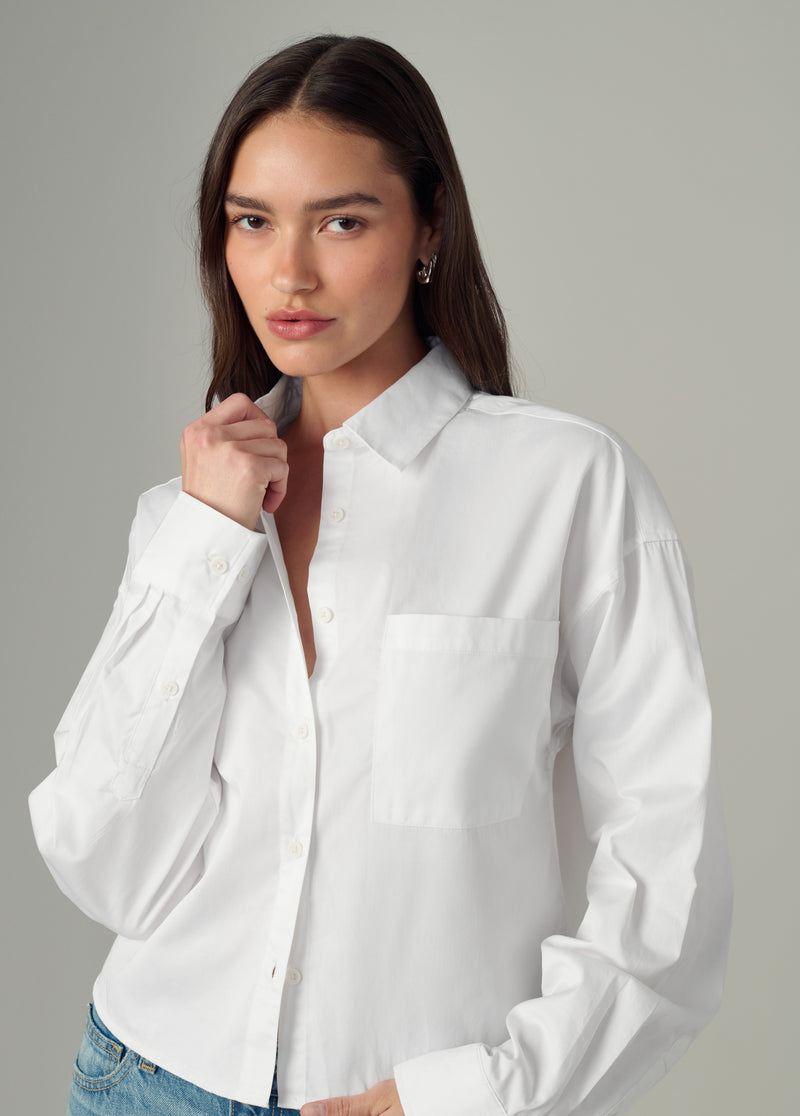 THE CROPPED BOYFRIEND BUTTON DOWN SHIRT