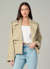 THE LIZ CROPPED TRENCH COAT