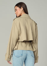 THE LIZ CROPPED TRENCH COAT