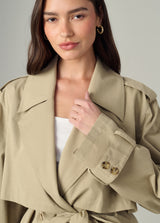 THE LIZ CROPPED TRENCH COAT