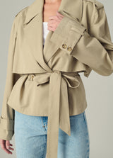 THE LIZ CROPPED TRENCH COAT