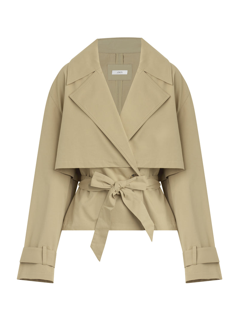 THE LIZ CROPPED TRENCH COAT