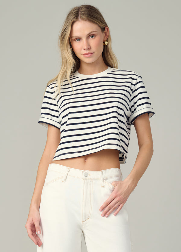 MILK NAVY STRIPE