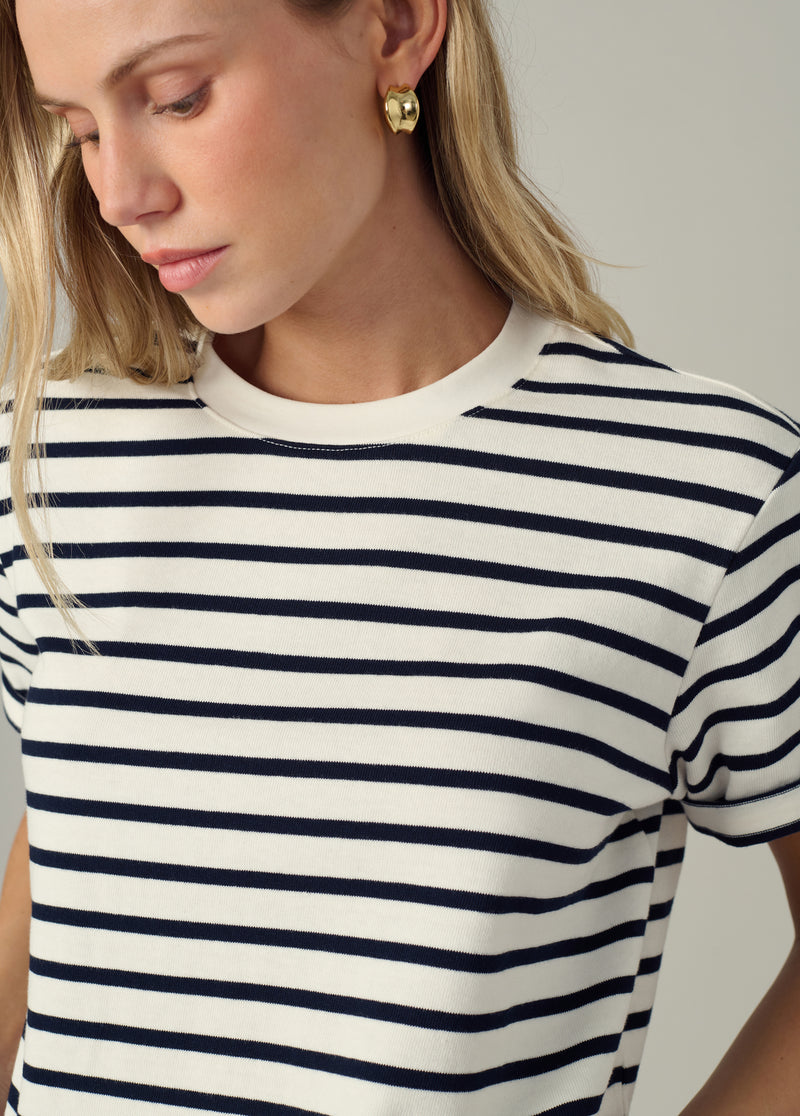 MILK NAVY STRIPE