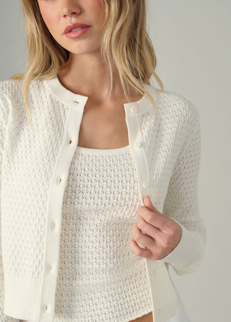 THE POINTELLE DANI CARDIGAN