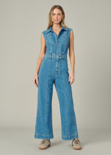 THE PASHA DENIM JUMPSUIT