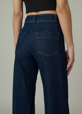 THE SEAMED DENIM TROUSER