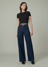 THE SEAMED DENIM TROUSER